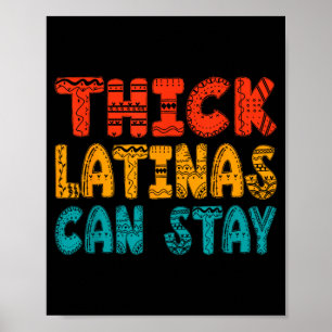 Thick latinas can stay retro vintage funny mexican poster