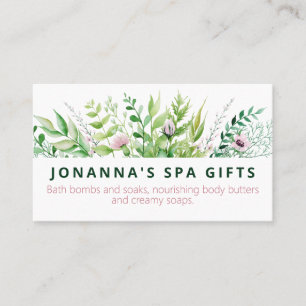 Thick Lush Bouquet DIY Handmade Skincare Spa Bath Business Card