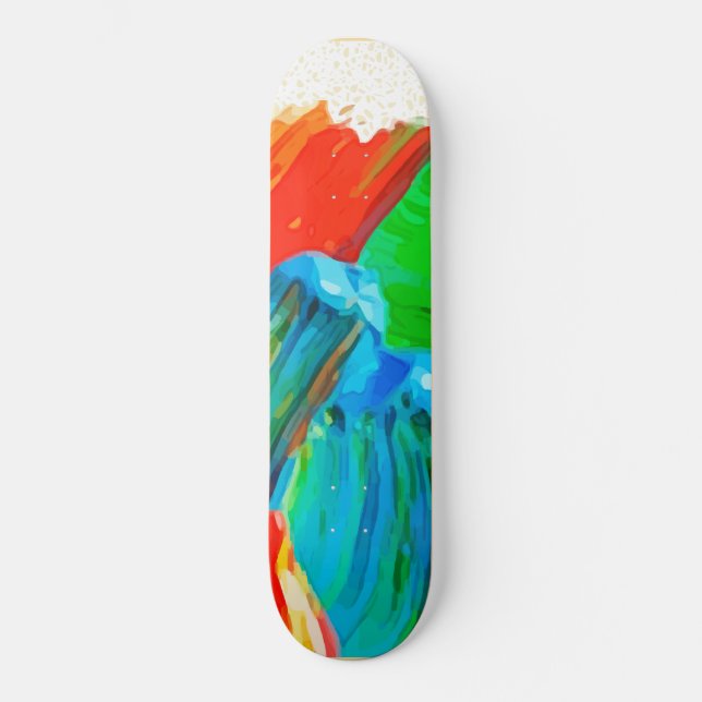 Thick Paint Smear Skateboard (Front)