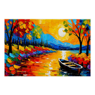 Thick pallet knife number 6 poster