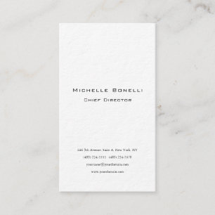 Thick Professional Plain Stylish Modern Minimalist Business Card