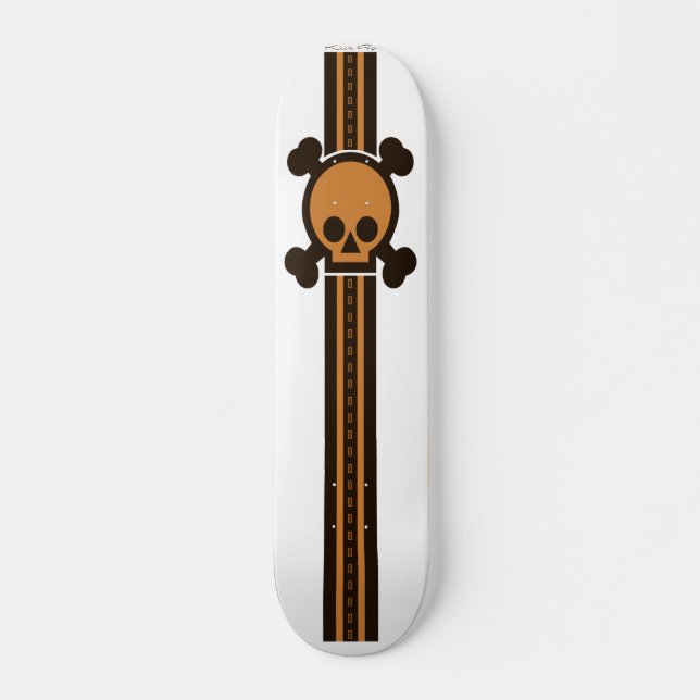 Thick Skulled Racer Skateboard (Front)