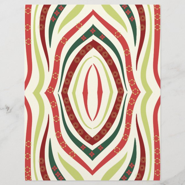 Thick Swirl Line Scrapbook Paper (Front)