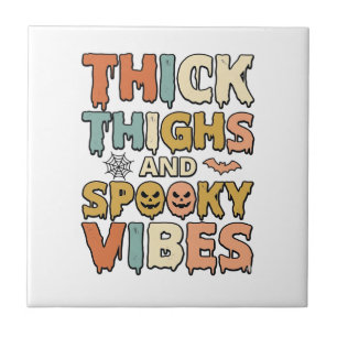 Thick Thighs and Spooky Vibes Halloween Shirt_1 Tile