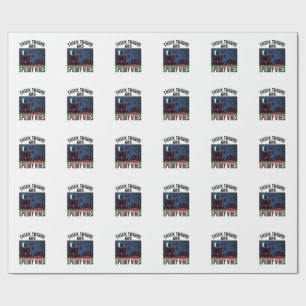 Thick Thighs And Spooky Vibes Halloween Shirt Desi Wrapping Paper