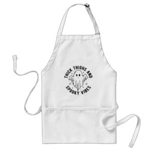 "Thick Thighs And Spooky Vibes" Standard Apron