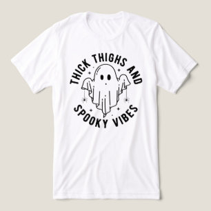 "Thick Thighs And Spooky Vibes" Tri-Blend Shirt