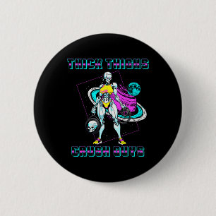 Thick Thighs Crush Guys Weightlifting Bodybuilding 6 Cm Round Badge