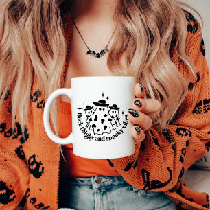 Thick Thighs & Spooky Vibes Halloween Coffee Mug