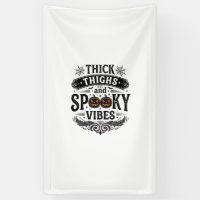 Thick Thighs Spooky Vibes Halloween Shirt Design_1