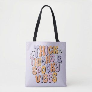 Thick Thighs & Spooky Vibes Tote Bag