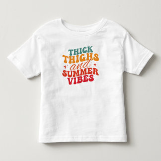 Thick Thighs & Summer Vibes Beach Grocery  Toddler T-Shirt