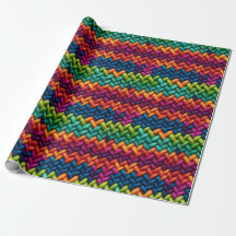Thick wool colourful pattern