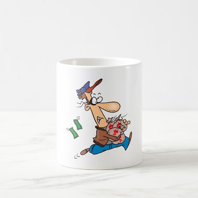 Thief Stealing Money Coffee Mug (Creator Uploaded)
