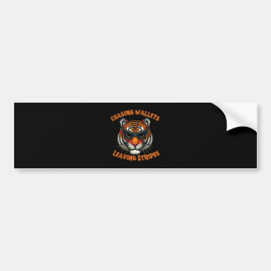 Thief tiger bumper sticker