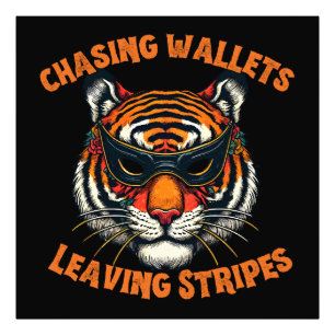 Thief tiger photo print