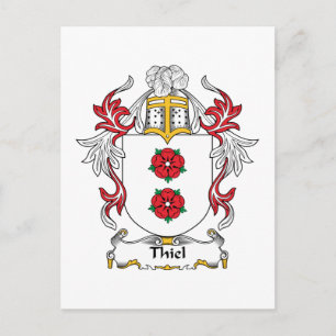 Thiel Family Crest Postcard