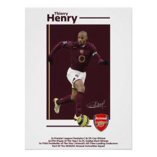 Thierry Henry Arsenal Poster
