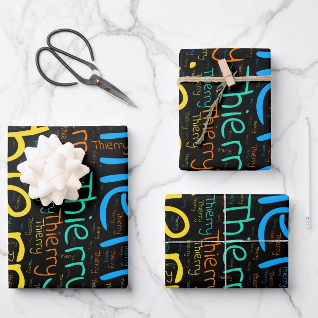 Thierry Wrapping Paper Sheet (Front)
