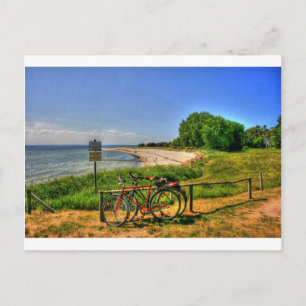Thiessow Beach on Ruegen Island Postcard