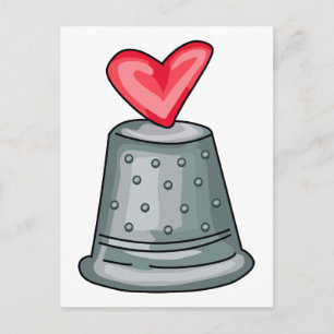 Thimble Heart Postcard