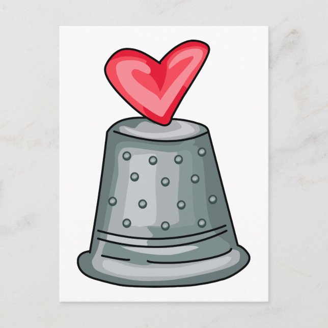 Thimble Heart Postcard (Front)