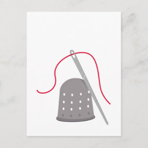 Thimble & Needle Postcard