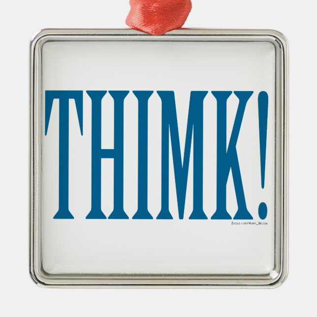 THIMK! METAL TREE DECORATION (Front)