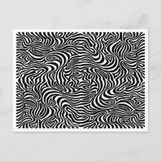 Thimking Of You Wild Pattern Design Postcard