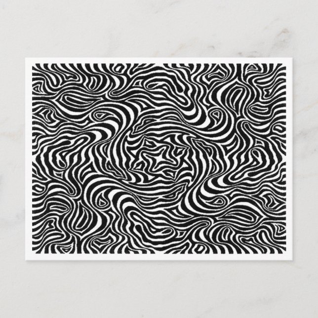 Thimking Of You Wild Pattern Design Postcard (Front)