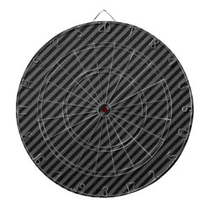 Thin Black and Grey Diagonal Stripes Dartboard