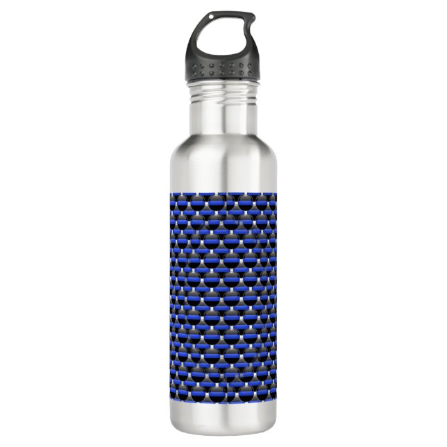 Thin Blue Line 710 Ml Water Bottle (Front)