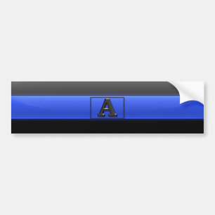 Thin Blue Line "A" Bumper Sticker
