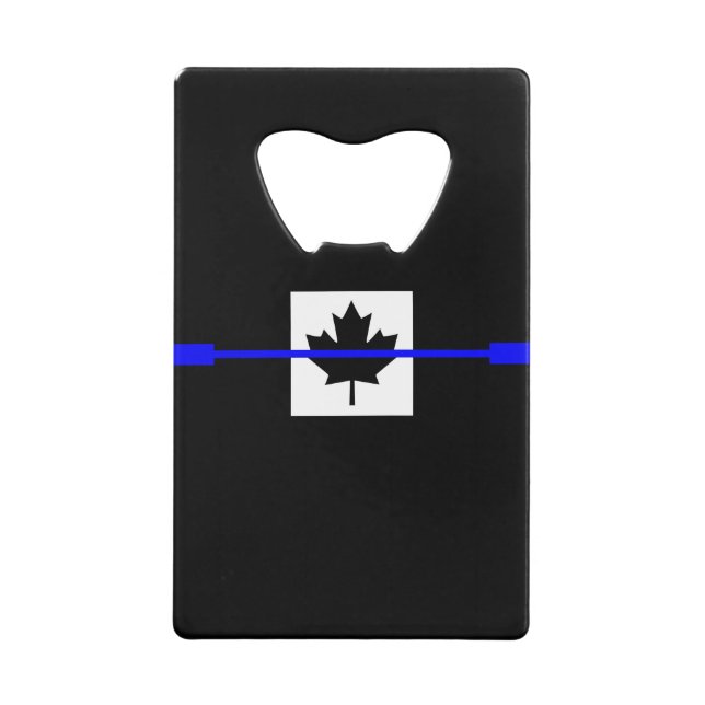 Thin Blue Line Accent on Canadian Flag (Front)