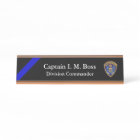 Thin Blue Line - Agency Patch Desk Name Plate