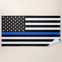 Thin Blue Line American Flag