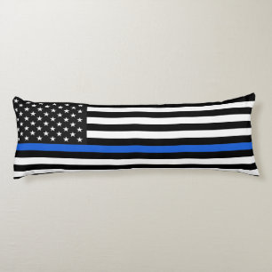 Thin Blue Line American Flag Body Cushion