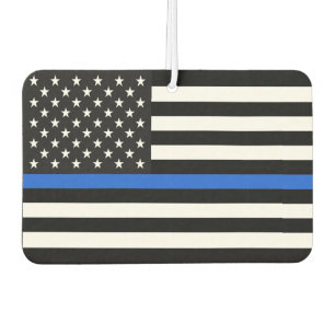Thin Blue Line American Flag Car Air Freshener