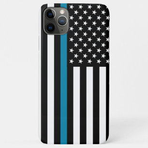 Thin Blue Line American Flag iPhone 11 Pro Max Case