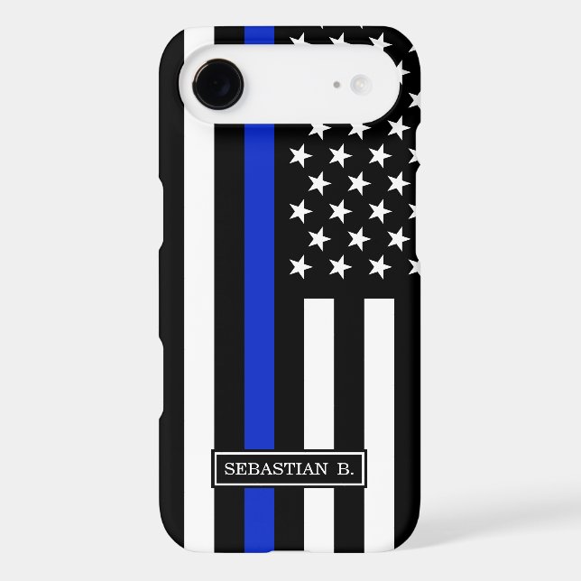 Thin Blue Line American Flag Case-Mate Samsung Galaxy Case (Back)
