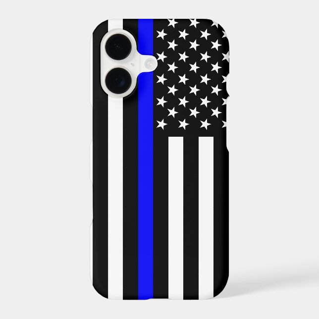 Thin Blue Line American Flag Decor (Back)