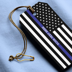 Thin Blue Line - American Flag Gift Tags