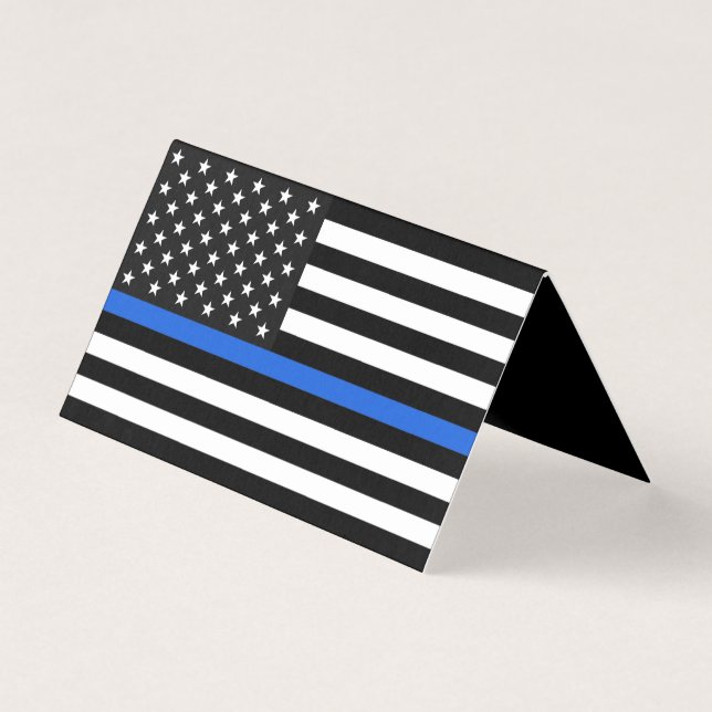 Thin Blue Line American Flag Memorial (Front)