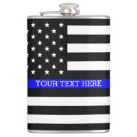Thin Blue Line - American Flag Personalised Custom