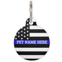 Thin Blue Line - American Flag Personalised Custom