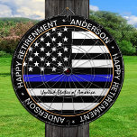 Thin Blue Line & American Flag police / USA office Dartboard<br><div class="desc">Dartboard: Thin Blue Line & American Flag (USA) - enforcement / police themed - love my country,  patriots / sports fans</div>