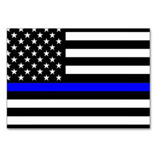 Thin Blue Line American Style Table Number