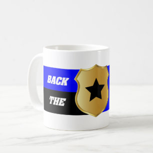 Thin Blue Line, Back The Blue Coffee Mug