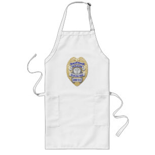 Thin Blue Line - Badge and Cross Long Apron