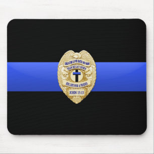 Thin Blue Line - Badge Mouse Mat
